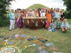 Silbury Hill July 25, 2013 Blue Flame Ceremony,UK