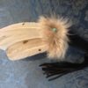 feather fan black