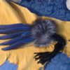 feather fan blue